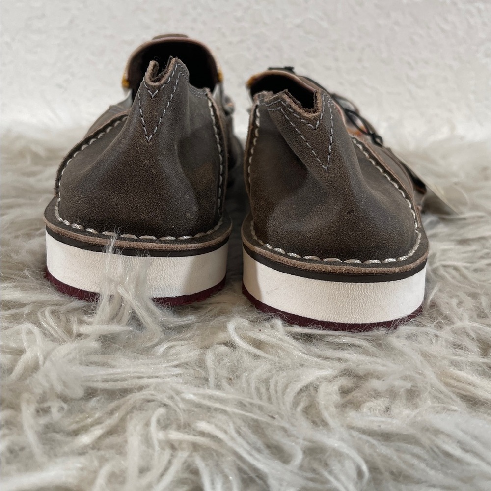 ARIAT BUFFALO PRINT CASUAL VAMP CRUISER SHOES SLIP ON- MOC TOE Size 8 NEW - Picture 5 of 12